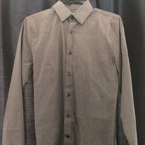 Black dotted dress shirt from Express